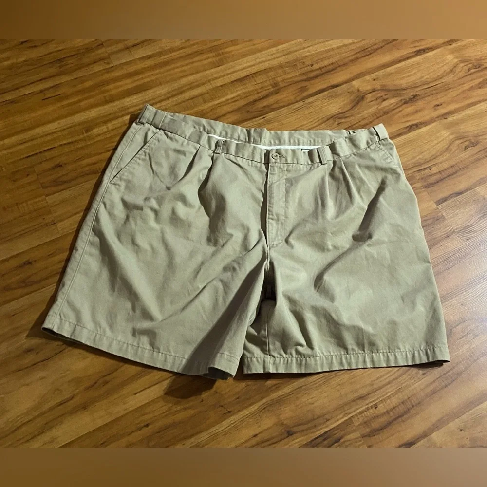 Puritan Men's Khaki Pleated Shorts Size 48